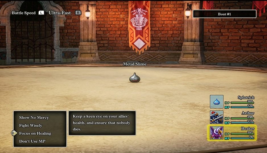 DQ3バトルロード　最初の敵はメタルスライム