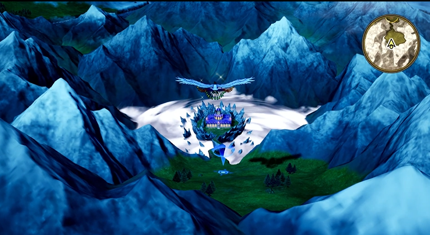 ラーミアに乗って竜の女王にむかう